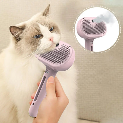 ミストでやさしく整える 3in1ペットブラシ